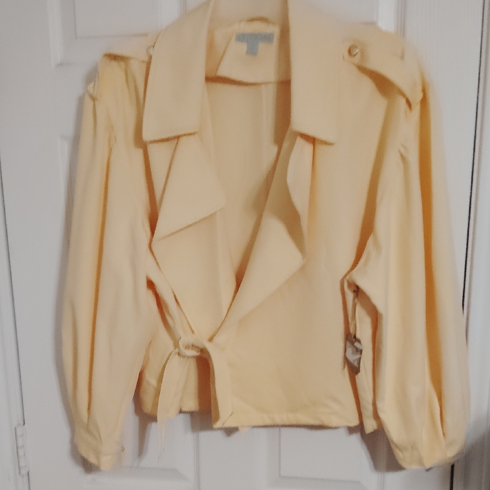 Women's Yellow , Cropped Jacket